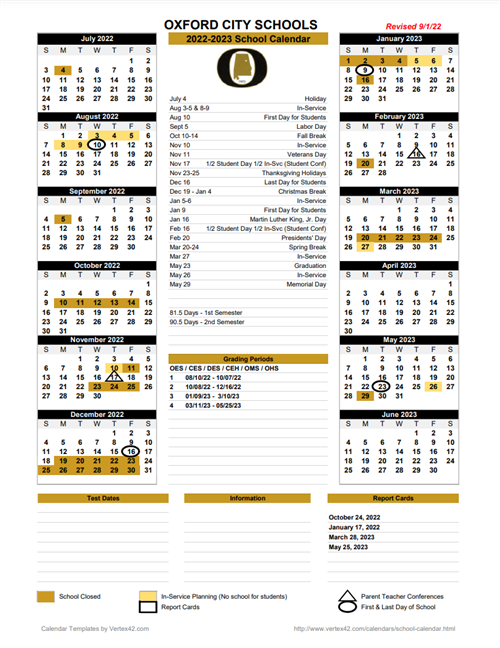 Calendar 22-23